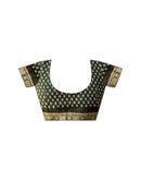 Beige Georgette Printed Lace Saree