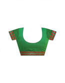 Parrot Green Georgette Laheriya Printed Saree