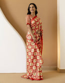 Ready To Wear Multicoloured Silk Printed Saree