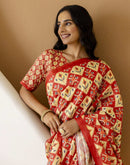 Ready To Wear Multicoloured Silk Printed Saree