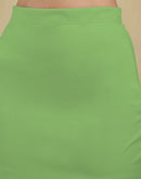 Light Green Lycra Plain Elastic Waist Shapewear