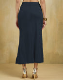 Dark Grey Lycra Plain Elastic Waist Shapewear