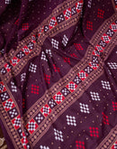 Shweta Tiwari Plum Wine Ready To Wear Cotton Saree