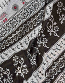 Ready To Wear White Cotton Printed Saree