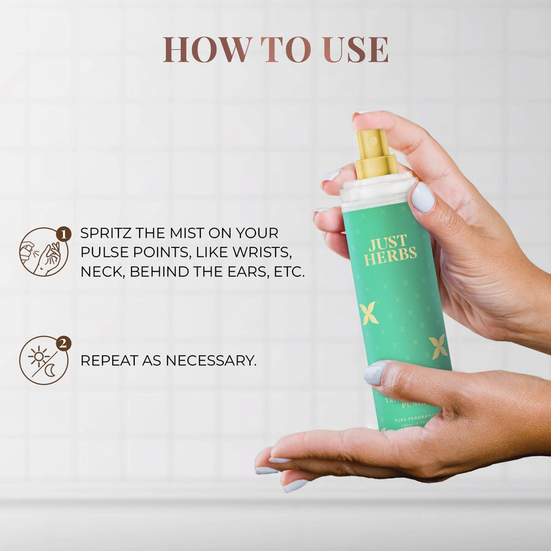 Just Herbs Long-Lasting Tropical Fruit Punch Body Mist - 140 ml