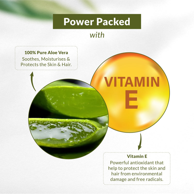 100% Pure Aloe Vera Gel with Vitamin E