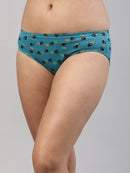 Amelie 102 Printed Cotton Hipster Panty for Women - Assorted Colours AS02