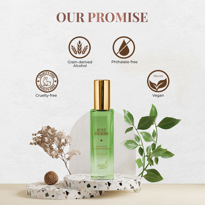 Just Herbs Energising Forest Wood Eau De Parfum - 20 ml