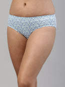 Amelie 102 Printed Cotton Hipster Panty for Women - Assorted Colours AS01