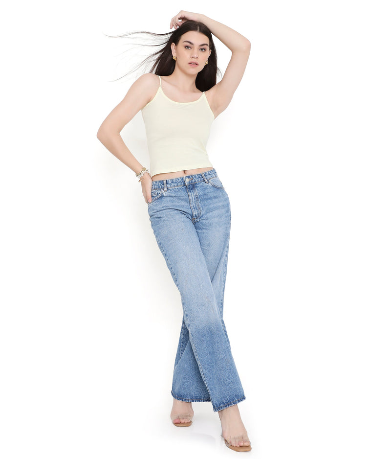 Women 100% Soft Cotton Camisole with Adjustable Straps - Assorted Colors