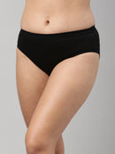 Amelie 103 Solid Outer Elastic Cotton Hipster Panty - Assorted Colours AS02