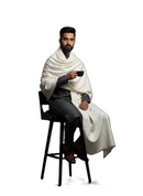KRITI Woolen Plain Lohi Cream Color For Male