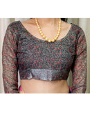 Ready To Wear Multicoloured Cotton Printed Saree