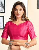 Ready To Wear Off White Chinnon Floral Printed Saree