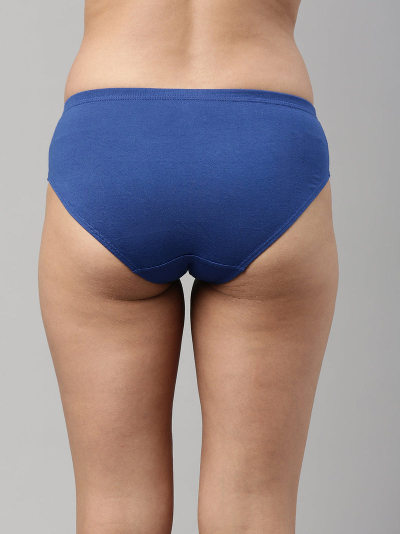 Amelie 101 Solid Soft Cotton Hipster Panty for Women - Assorted Colours AS04