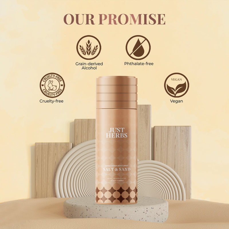 Long Lasting Salt and Sand Deodorant Body Spray For Men and Women - 150 ml