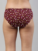 Amelie 102 Printed Cotton Hipster Panty for Women - Assorted Colours AS04