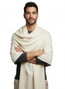 KRITI Woolen Plain Lohi Cream Color For Male