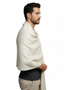 KRITI Woolen Plain Lohi Cream Color For Male