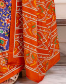 Ready To Wear Patola Chinnon Printed Saree