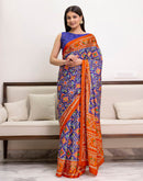 Ready To Wear Patola Chinnon Printed Saree