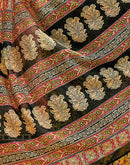 Ready To Wear Lime Yellow Cotton Printed Saree
