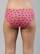 Amelie 102 Printed Cotton Hipster Panty for Women - Assorted Colours AS02