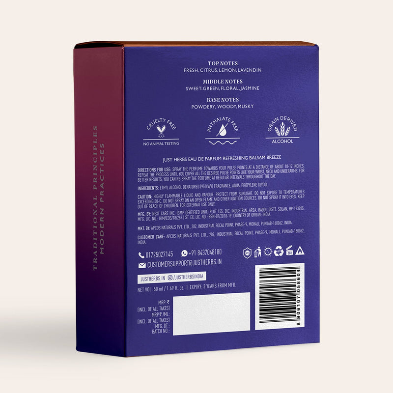 Just Herbs: Refreshing Balsam Breeze : 50 ml