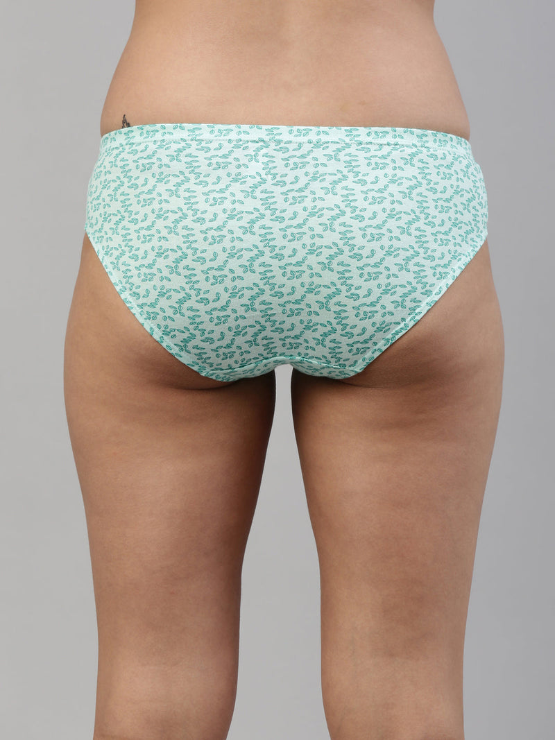 Amelie 102 Printed Cotton Hipster Panty for Women - Assorted Colours AS01