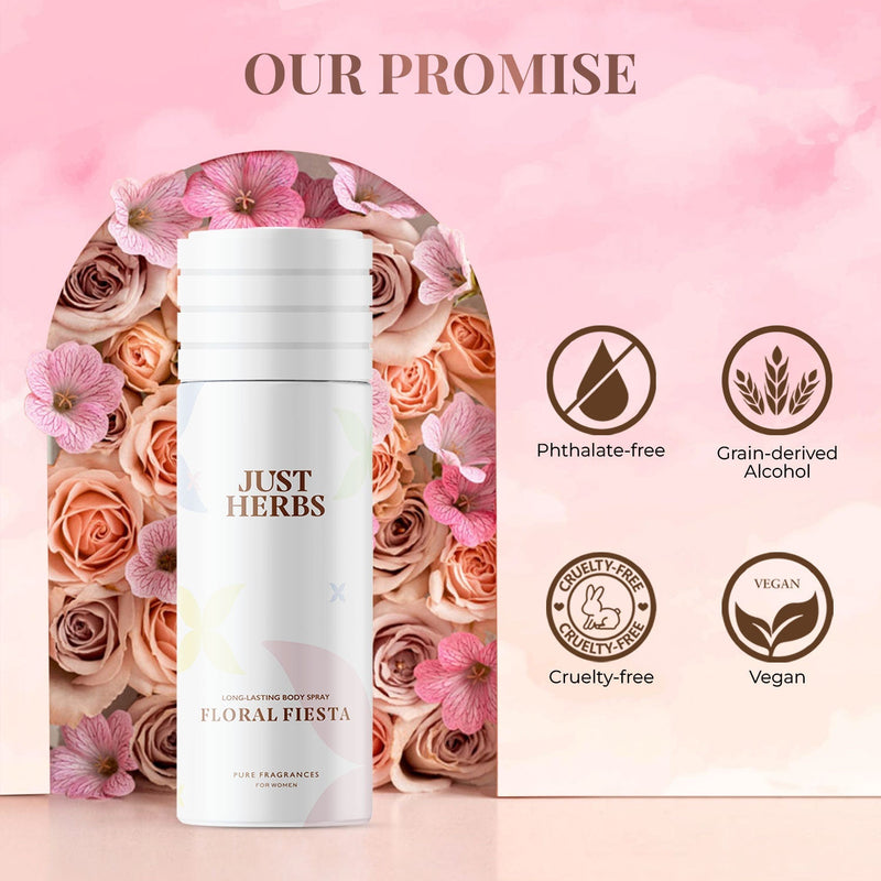 Long Lasting Floral Fiesta Deodorant Body Spray For Women - 150ml