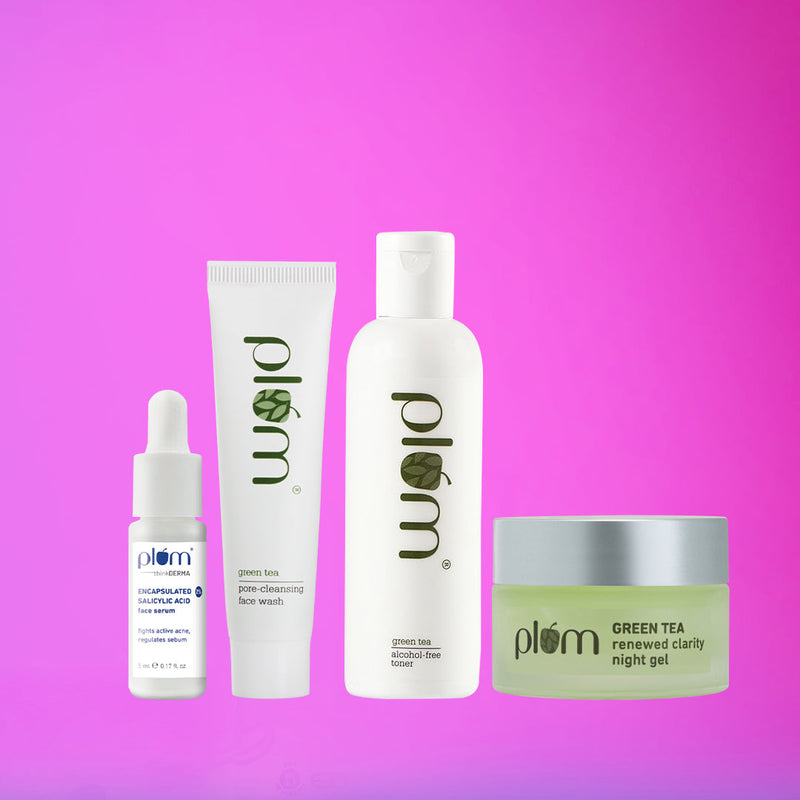 Acne fighting CTSM Combo ( facewash + toner + serum + night gel)