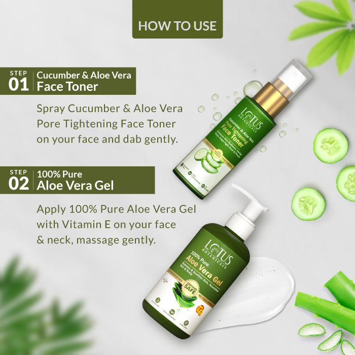 100% Pure Aloe Vera Skin Purifying Combo