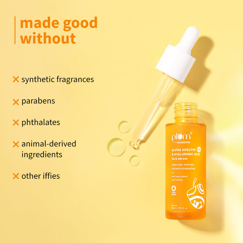 2% Alpha Arbutin & Hyaluronic Acid Tan Fading Face Serum**