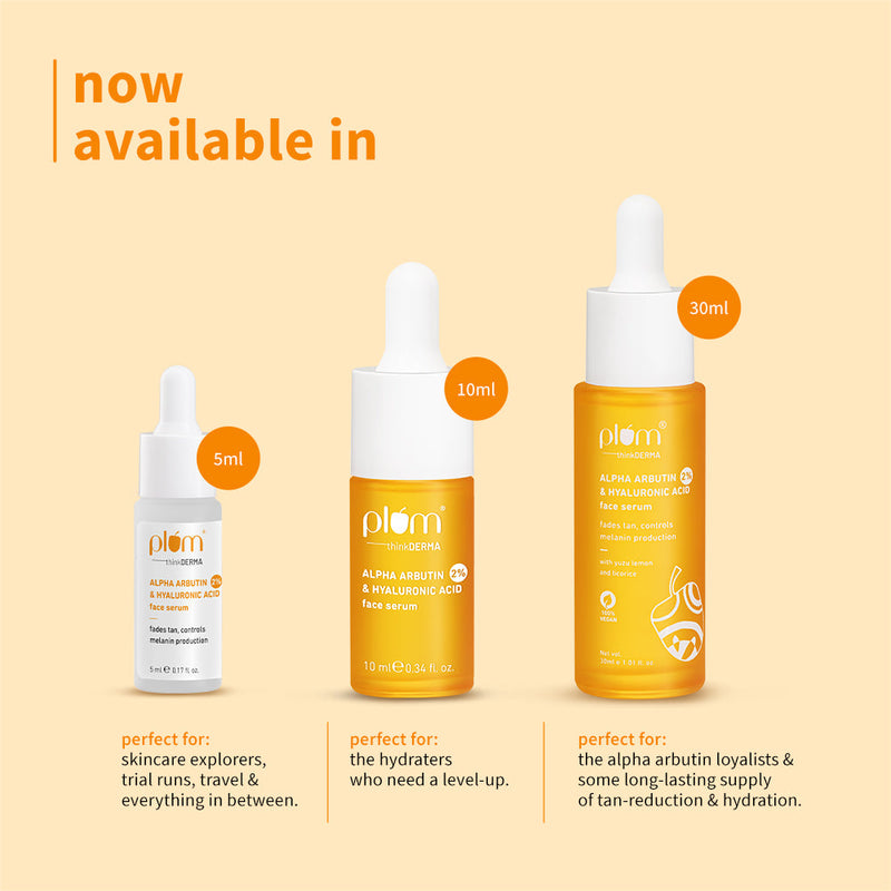 2% Alpha Arbutin & Hyaluronic Acid Tan Fading Face Serum**