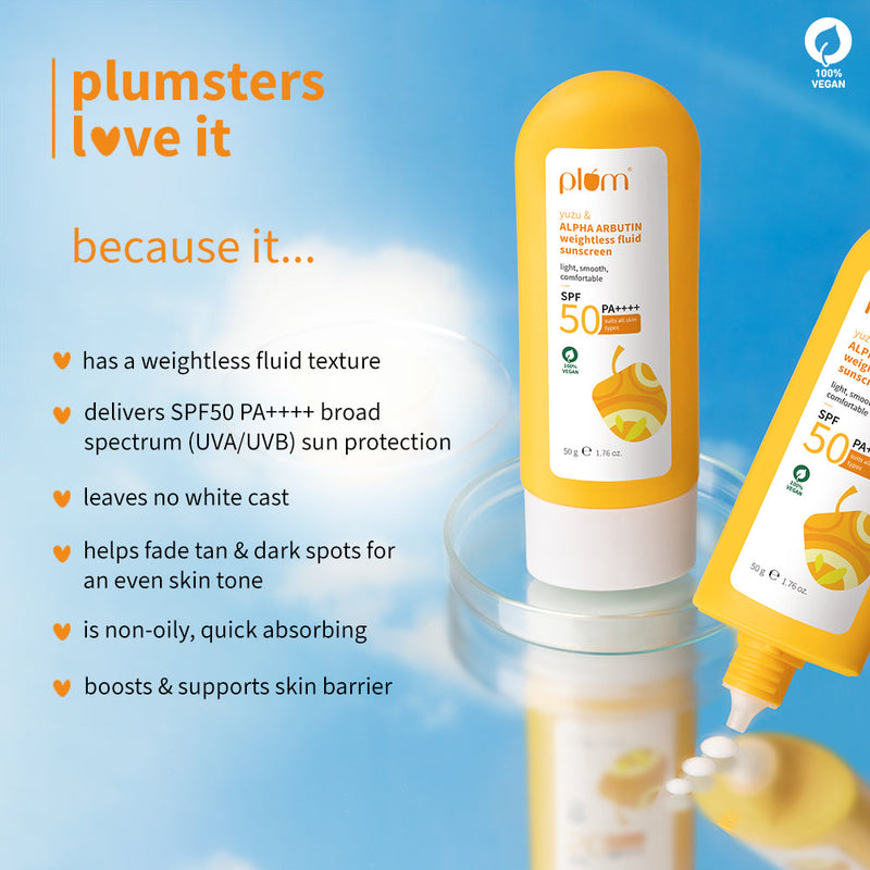 Yuzu & Alpha Arbutin SPF 50 Weightless Fluid Sunscreen
