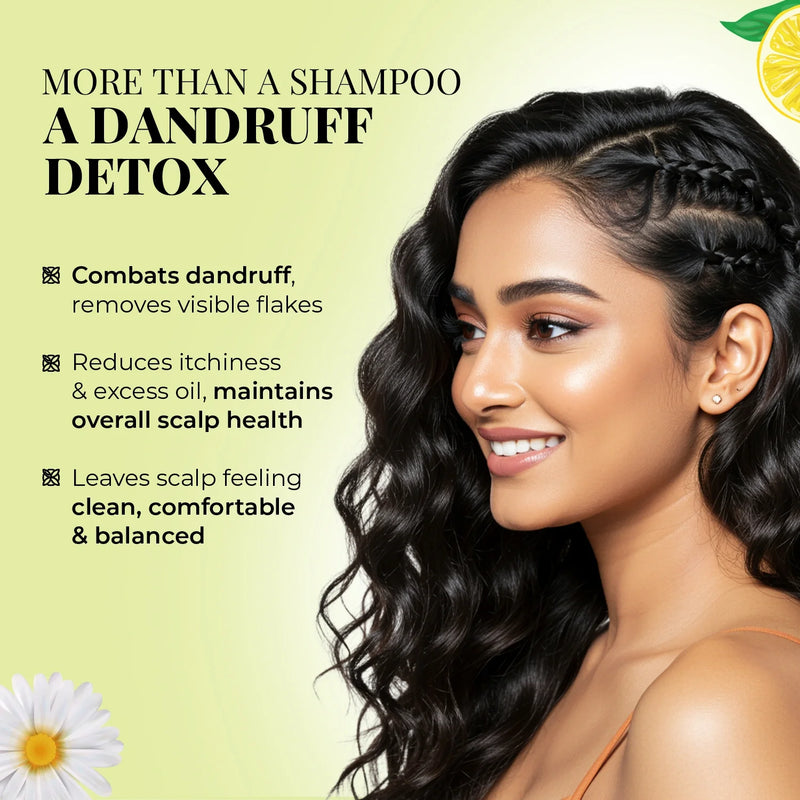 Anti Dandruff Shampoo | Lemon, Bhringraj & 12 Herbs