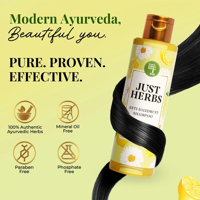 Anti Dandruff Shampoo | Lemon, Bhringraj & 12 Herbs