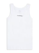 WV001 Kids Boys Solid Cotton White Vest | Free Games Included