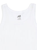 WV001 Kids Boys Solid Cotton White Vest | Free Games Included