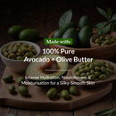 100% Pure Avocado & Olive Butter HydraMelt Body Cream
