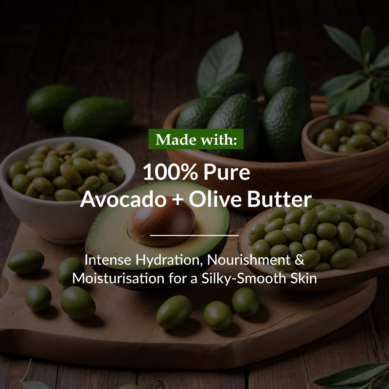 100% Pure Avocado & Olive Butter HydraMelt Body Cream