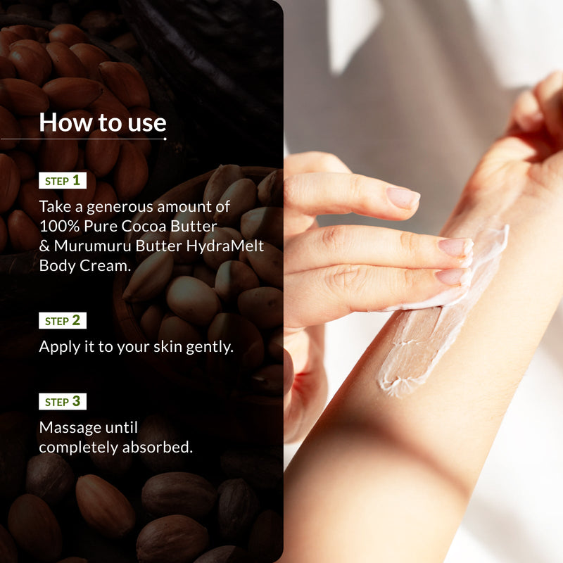 100% Pure Cocoa Butter & Murumuru Butter HydraMelt Body Cream