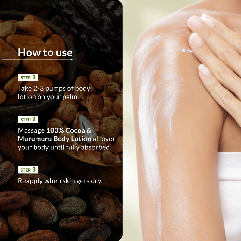 100% Cocoa & Murumuru Body Lotion
