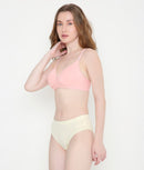 Silky Soft Second Skin T-Shirt Bra | Padded | Full Coverage bra for Women - Peach