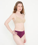 Silky Soft Second Skin T-Shirt Bra | Padded | Full Coverage bra for Women - Skin