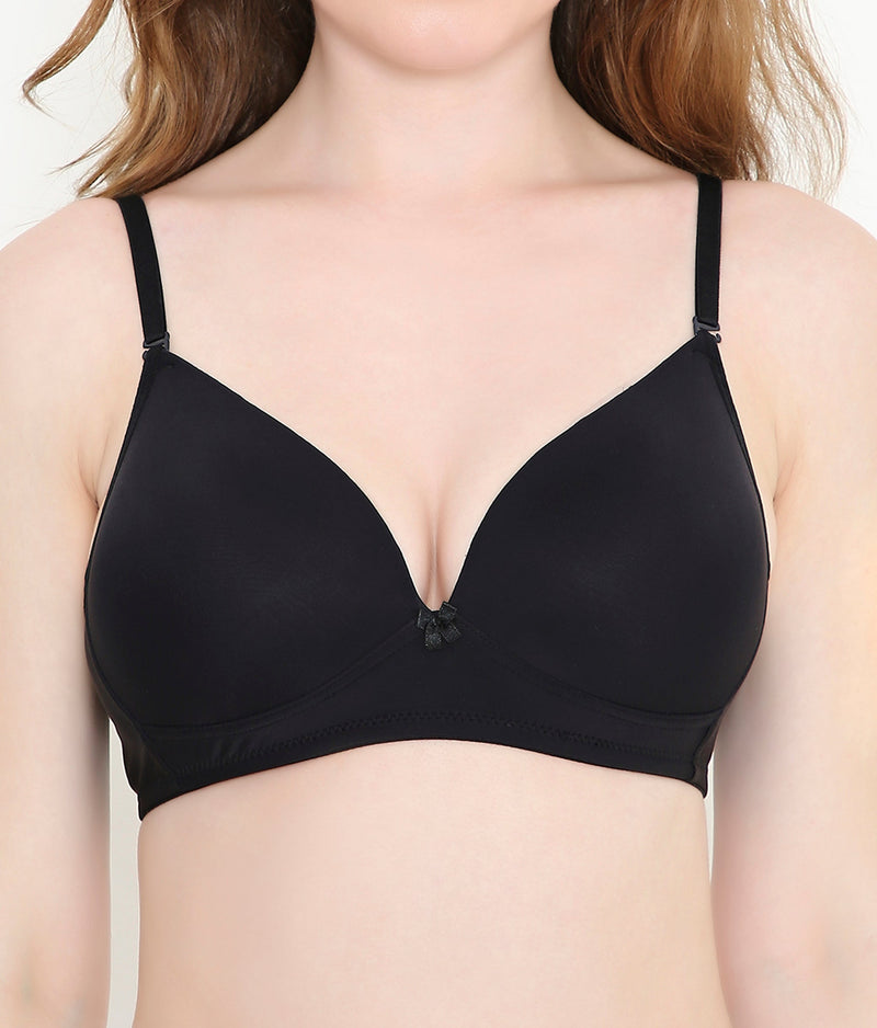 Deep Neck Super Soft T-Shirt Bra | Padded | Stretchable