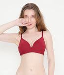 Deep Neck Super Soft T-Shirt Bra | Padded | Stretchable