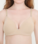 Deep Neck Super Soft T-Shirt Bra | Padded | Stretchable