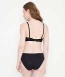 Solid Black Lightly Padded Everyday T-Shirt Bra