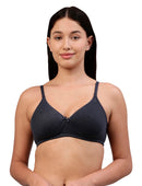 Elle Indigo Blue Cotton T-Shirt Bra for Women